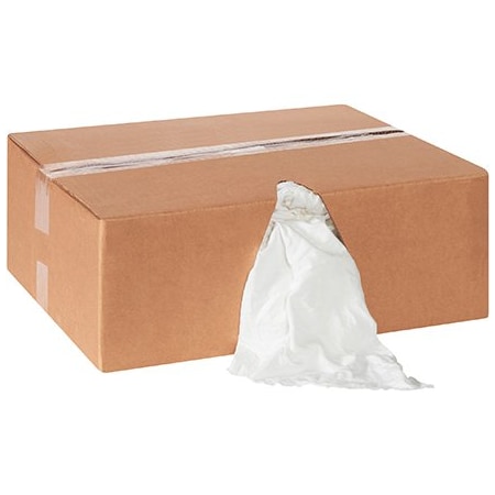 Bsc Preferred Box of Rags - Premium White T-Shirt, 80PK BUY00030759